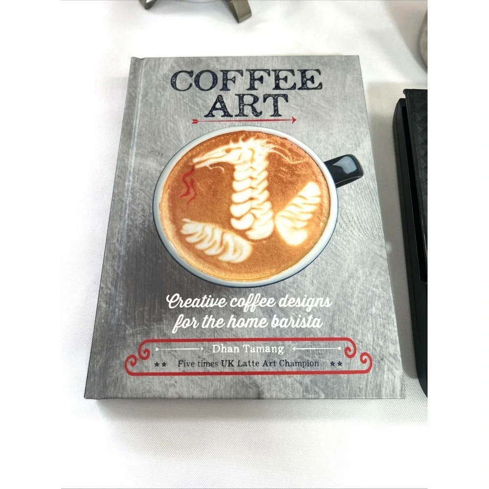 LOT of 8 Barista Tools French Press Coffee Milk Frothing Tamper‎ Art Coffee Book